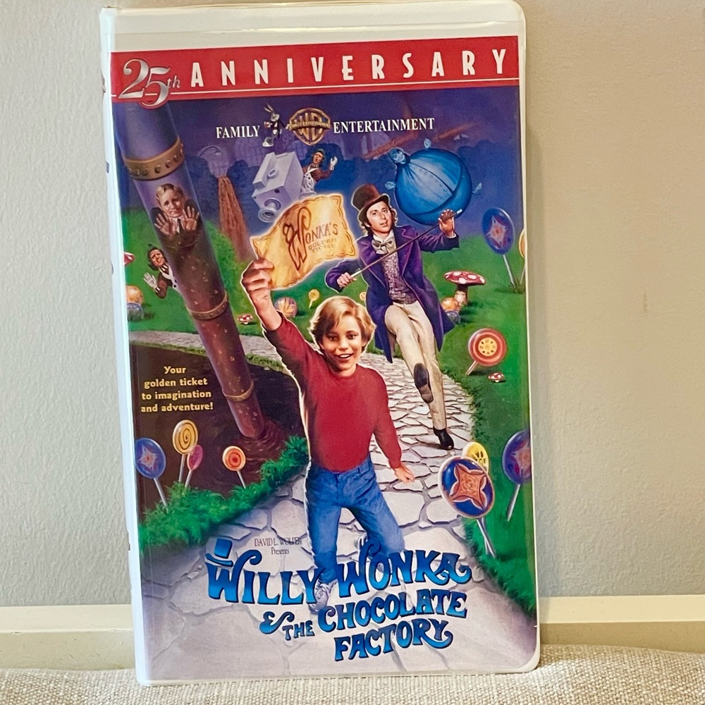 Willy Wonka and the Chocolate Factory 25th Anniversary VHS movie